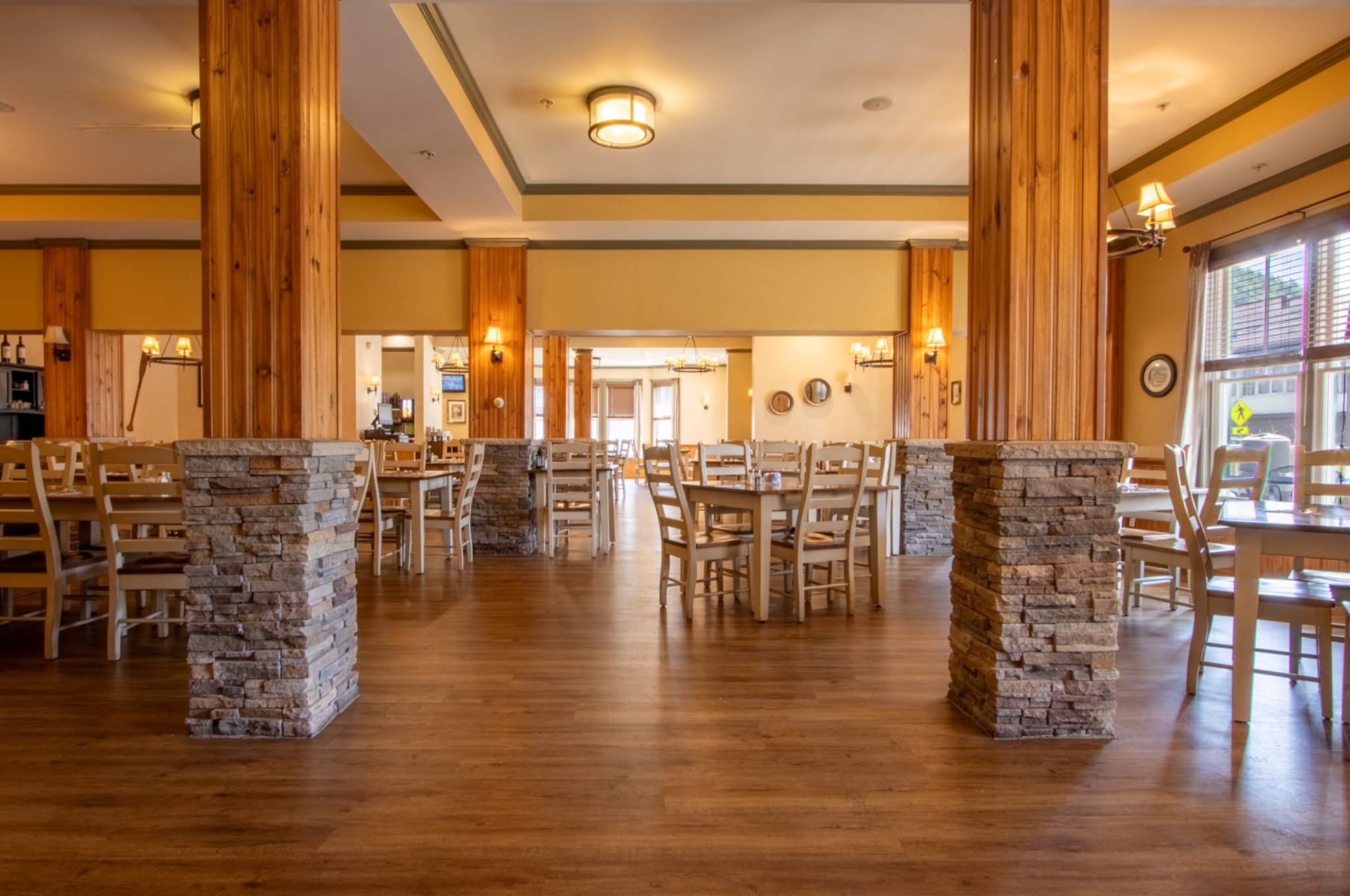 The Maple Room event space at Hancock House Hotel